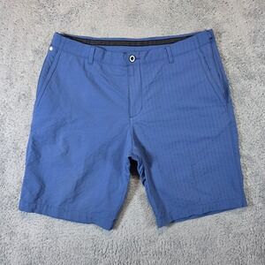 Tommy Bahama Performance Shorts Mens 38 Blue Boracay Stretch Textured 9" Nylon